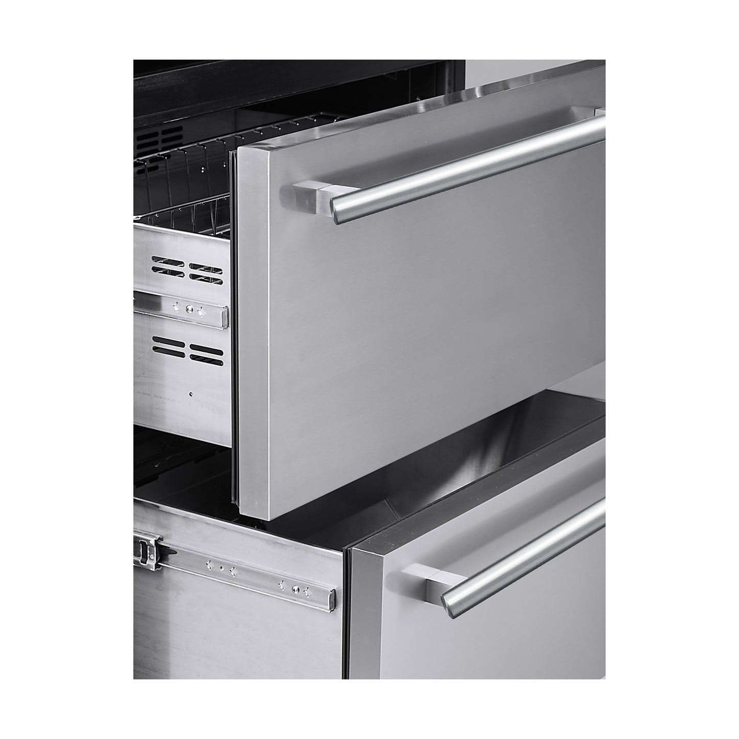 Forno Capraia 30-Inch Dual Temperature Zone Wine Cooler, Up to 144 Bottles, Two Refrigerated Drawers, Adjustable Temperature Zones