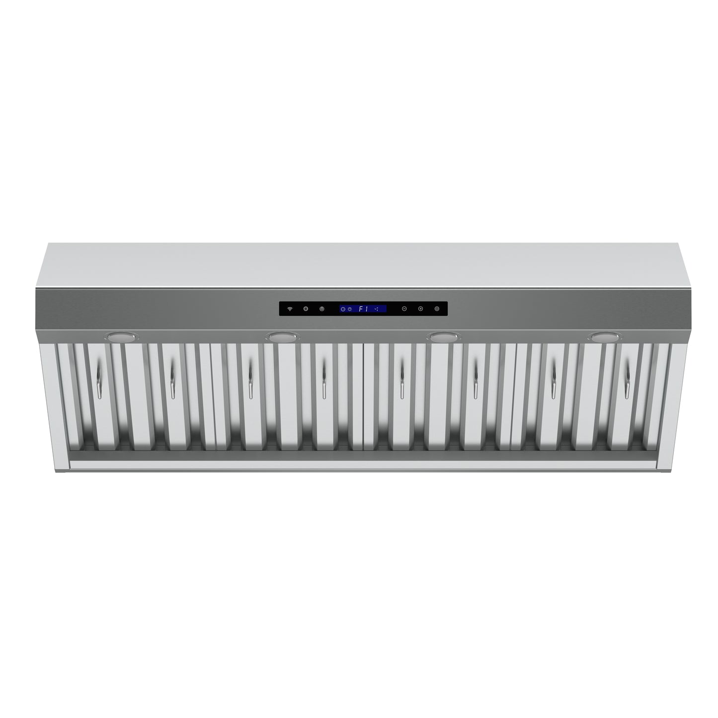 Forno Palazzo 48-Inch Wall Mounted Range Hood, Stainless Steel, Heavy Duty Baffle Filters, Remote Control