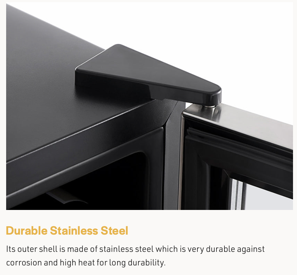 Empava 55" Tall Dual Zone 100 Bottle Wine Fridge