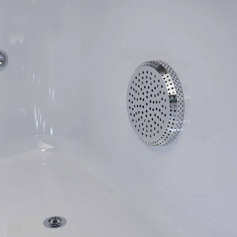 71 In. Alcove Massage Inline Heater 2-Person LED Tub With Left Drain