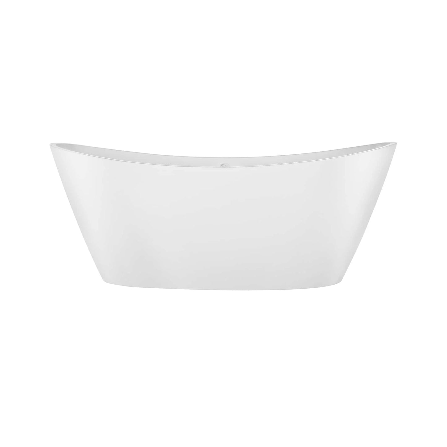 59" Freestanding Soaking Tub With Center Drain