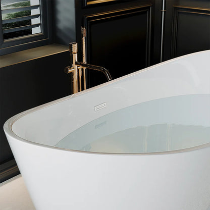 67" Freestanding Soaking Tub with Center Drain