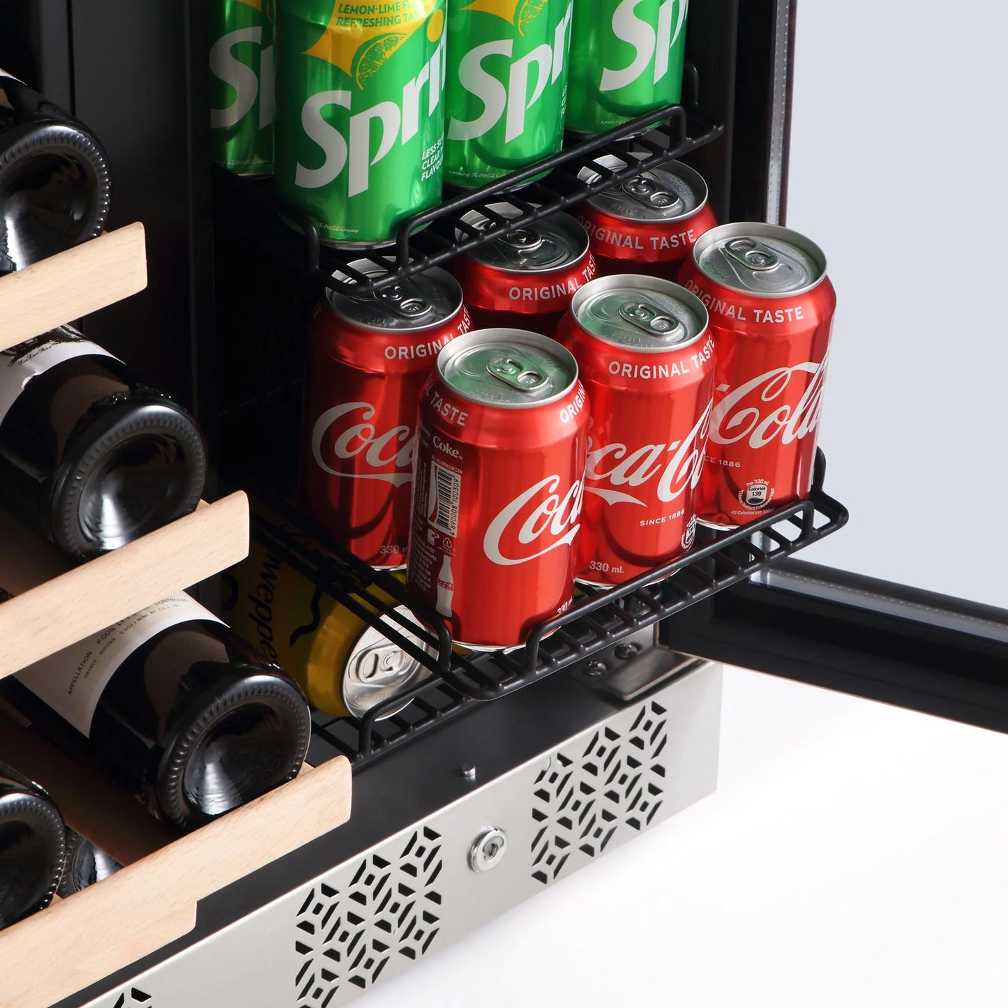 Empava 24" Dual Zone Wine And Beer Fridge Beverage Cooler