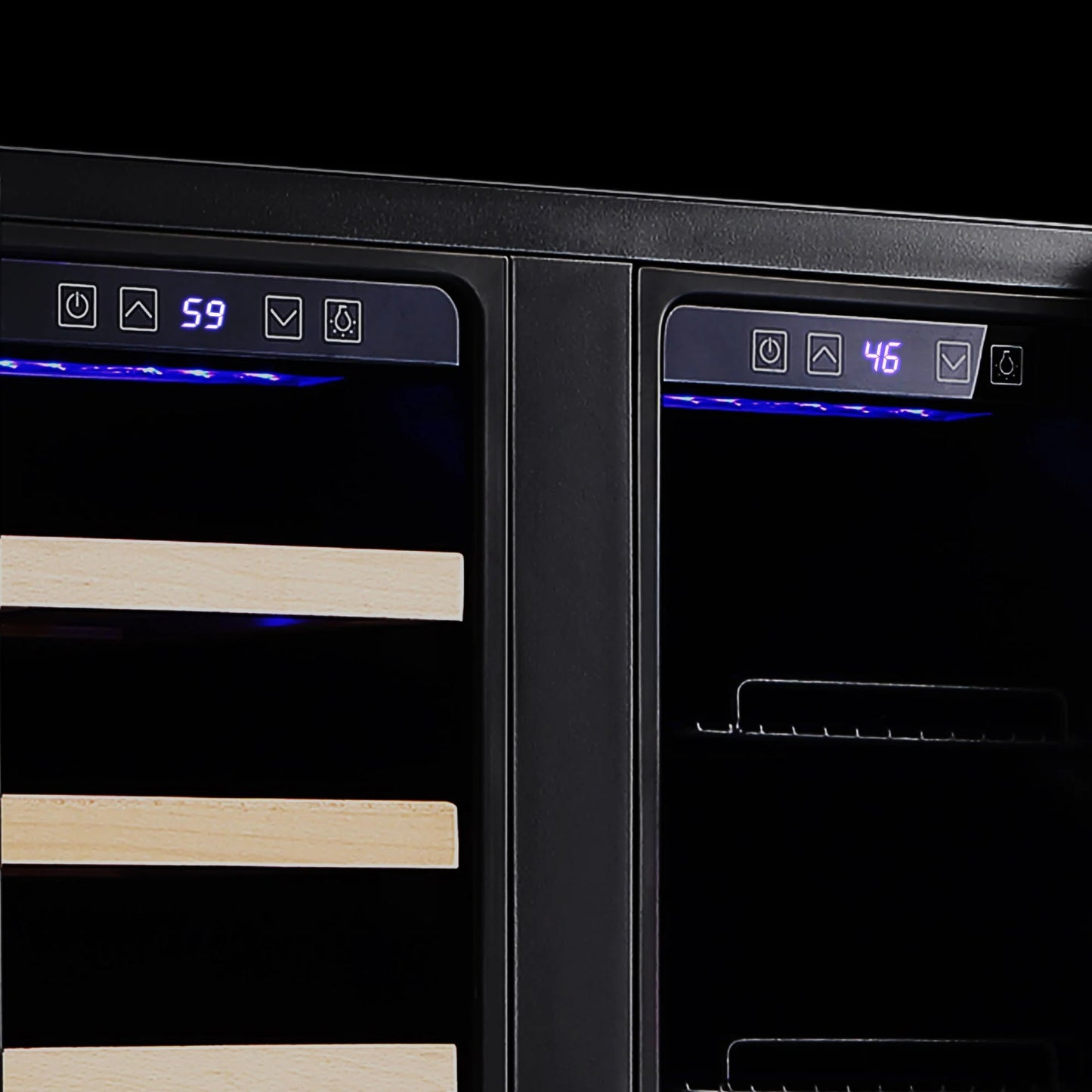 Empava 24" Dual Zone Wine And Beer Fridge Beverage Cooler