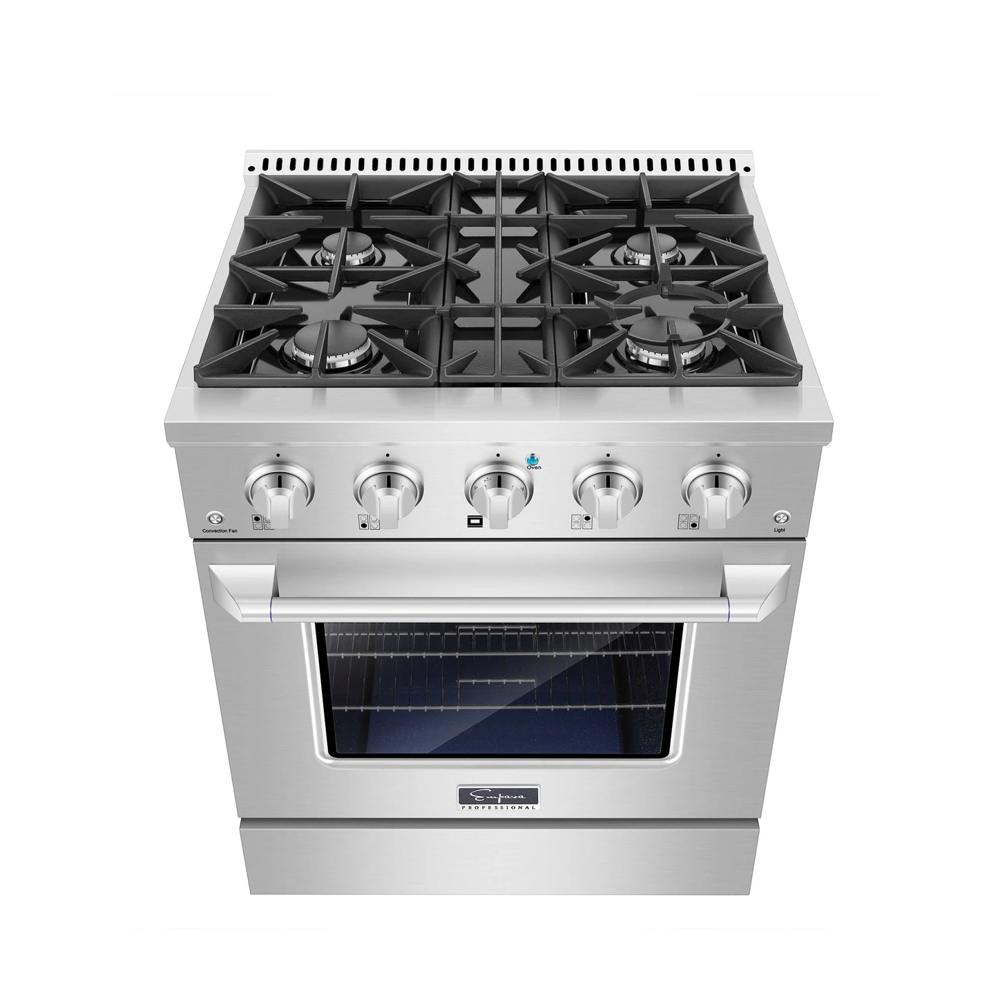 Empava 30 In. Pro-Style Slide-In Single Oven Gas Range