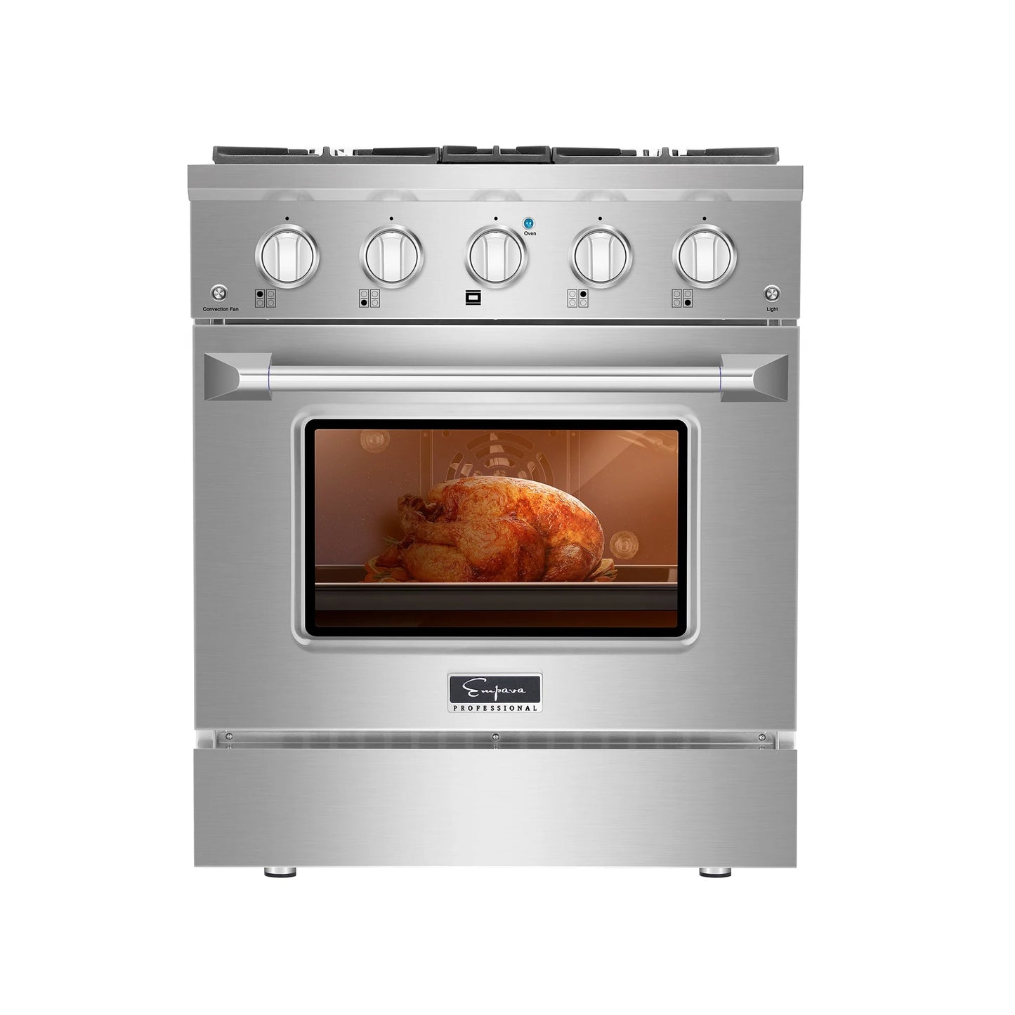 Empava 30 In. Pro-Style Slide-In Single Oven Gas Range