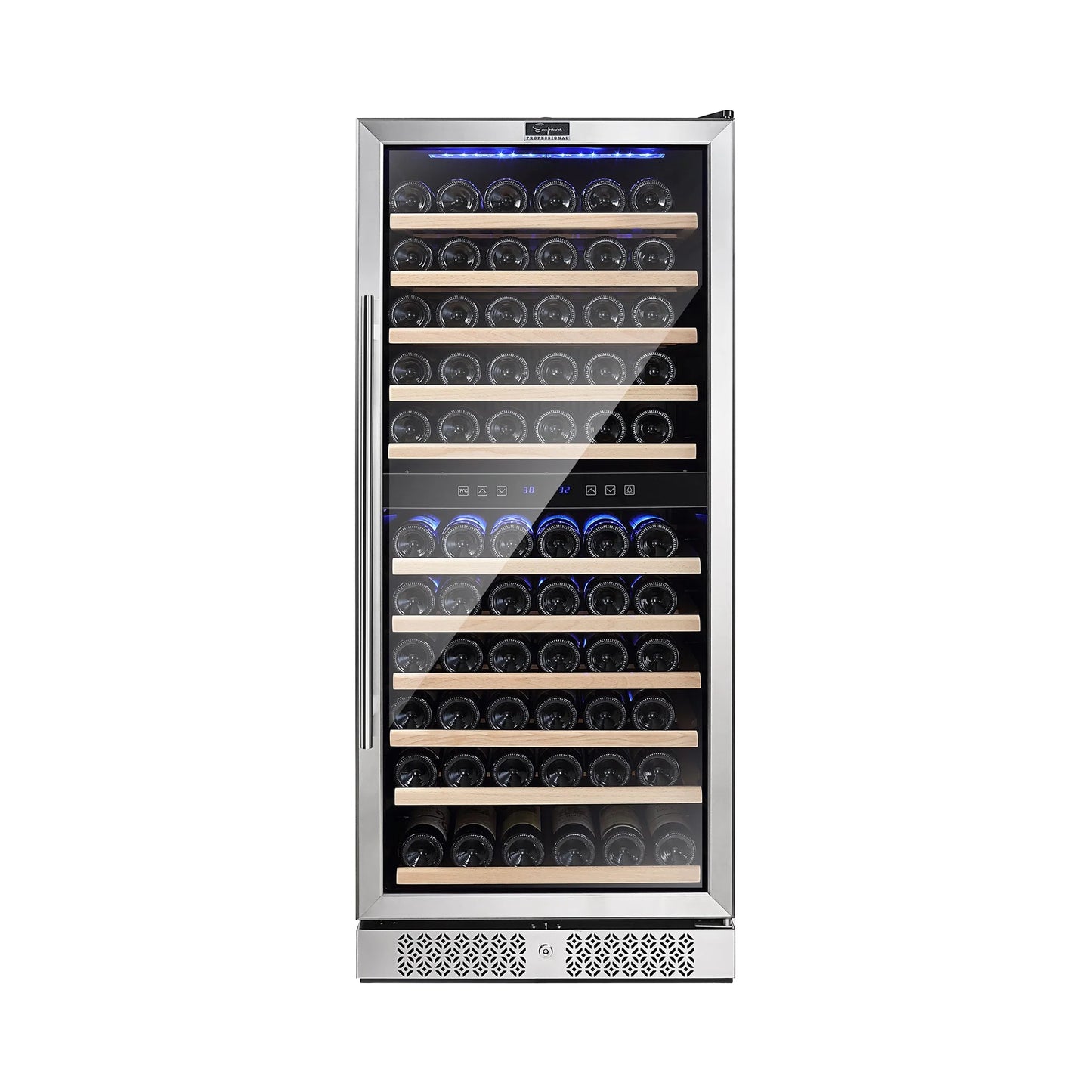 Empava 55" Tall Dual Zone 100 Bottle Wine Fridge