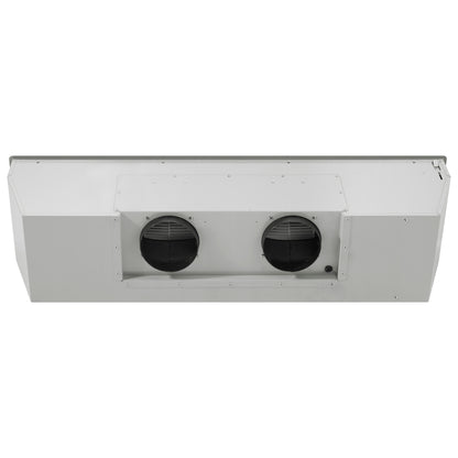 Forno Frassanito 48-Inch Recessed Range Hood, Stainless Steel Baffle Filters, LED Lighting