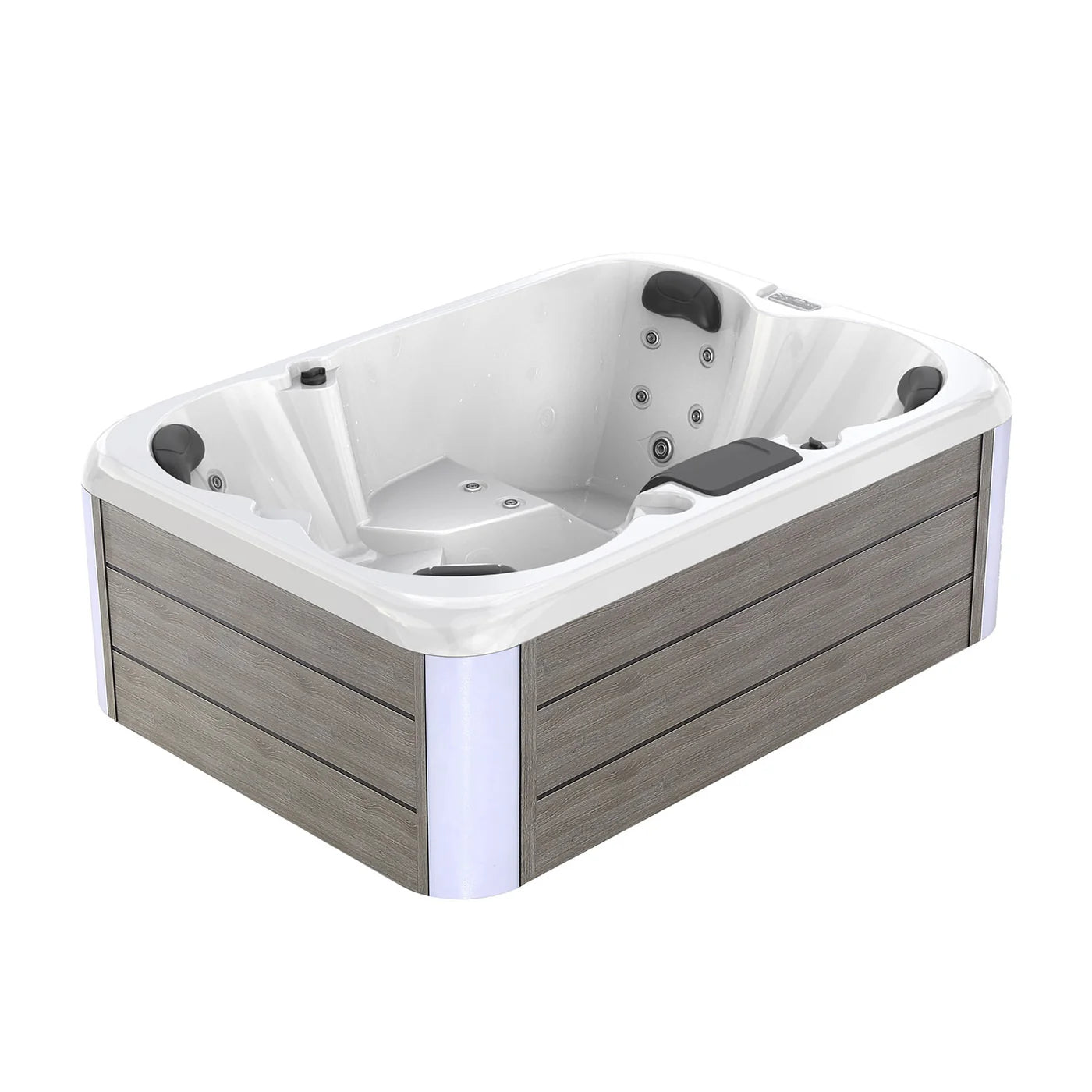 Luxury Freestanding 4-Person Rectangle Outdoor Hot Tub