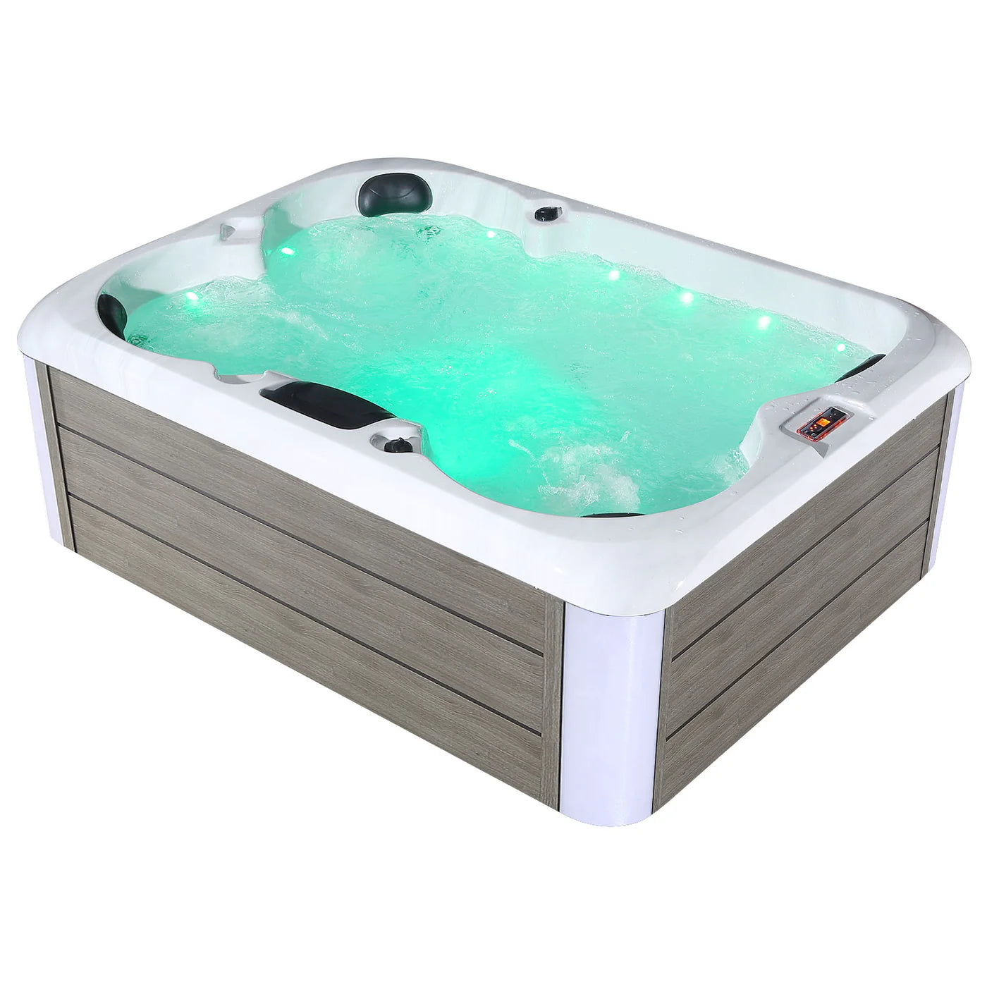 Luxury Freestanding 4-Person Rectangle Outdoor Hot Tub