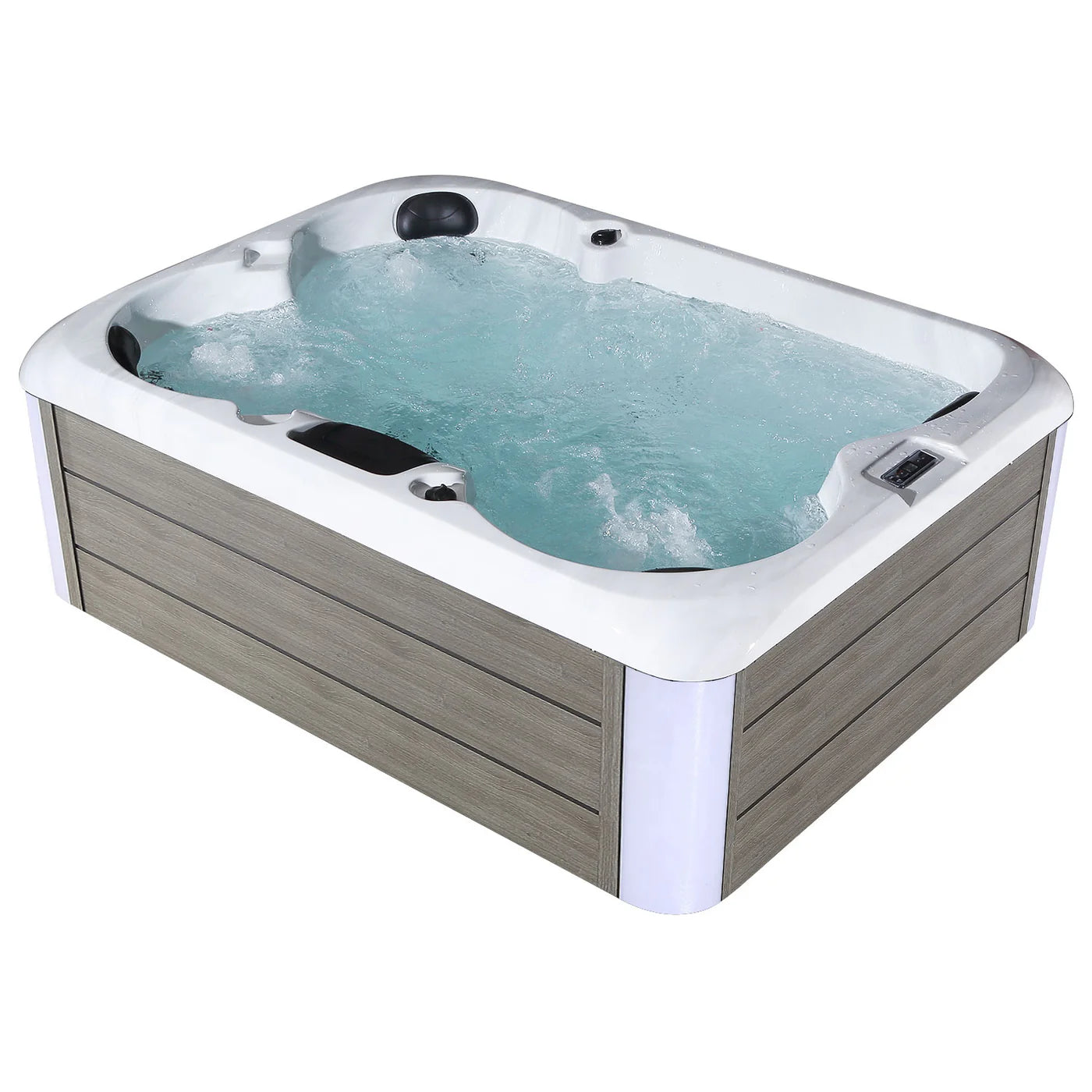 Luxury Freestanding 4-Person Rectangle Outdoor Hot Tub