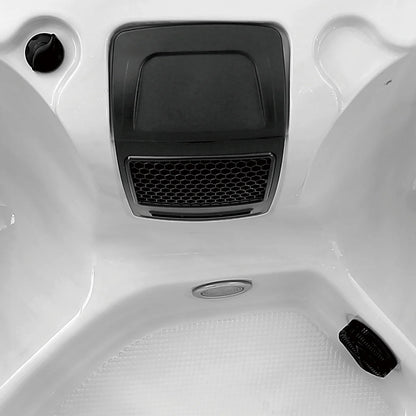 Luxury Freestanding 4-Person Rectangle Outdoor Hot Tub