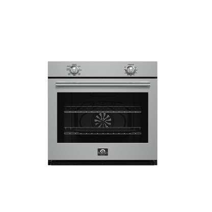 Forno Vomero 30-Inch Wall Oven, Stainless Steel, 5 cu.ft Capacity, 3550 Watts Convection, Mechanical Controls, Self-Cleaning Function